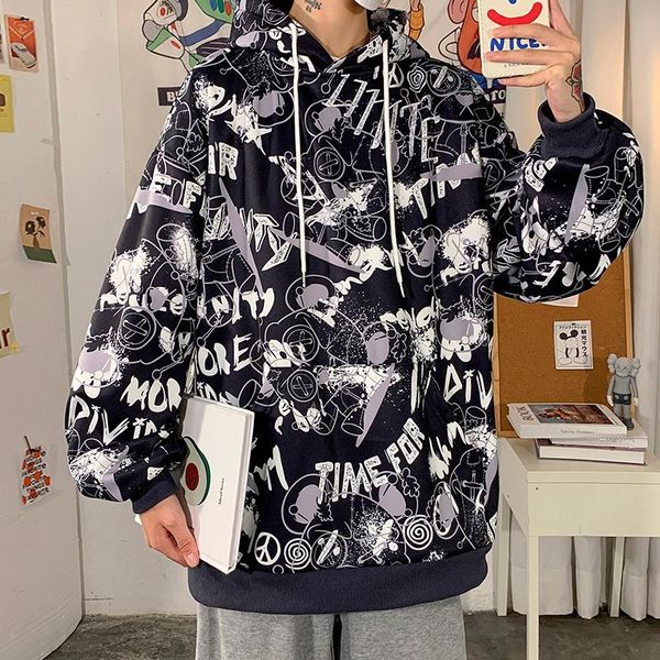 

men's hoodies & sweatshirts men's oversized hoodie printed letter 5xl harajuku oversize for men black man hoody xxxtentacion sweats