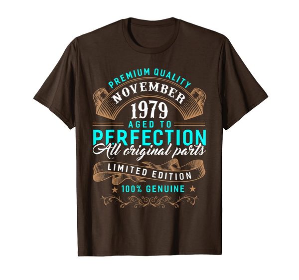 

november 1979 - 40th birthday - 40 years old t-shirt, White;black