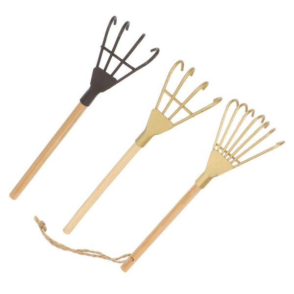 

pans 3pcs multi-purpose rakes bonsai mini flower nordic style po props