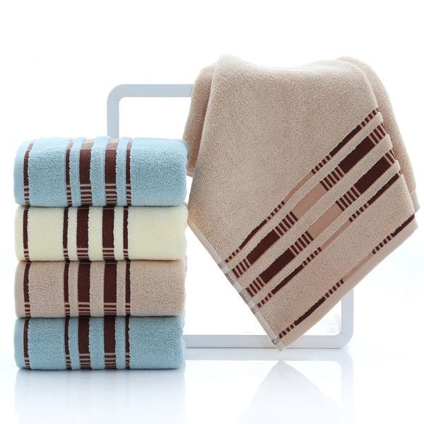 

towel [2 pcs] style face men and women pure color super absorbent soft cotton honeycomb satin file nordic supermarket