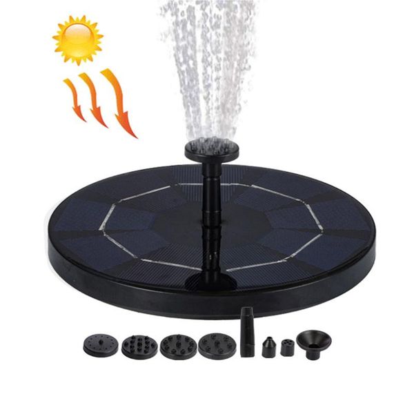 

solar powered water fountain pump outdoor bird bath pond waterfall garden decoration floating pool decorations