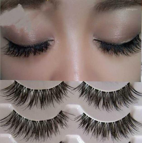 

pairs 3d mink lashes short false eyelashes cross messy dense stage makeup eyelashes1