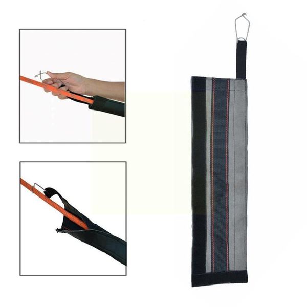 

cords, slings and webbing 1pc high strength anti abrasion leather cover rope tape protection climbing sleeve for outdoor q1z6