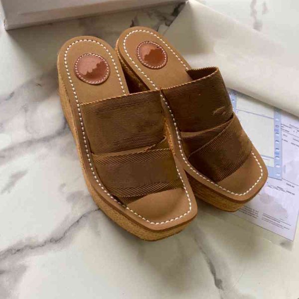 

ladies sandals will in see canvas slippers cross-lettered tissue-proof dthick water-soles high heels casual roman holiday women's shoes, Black