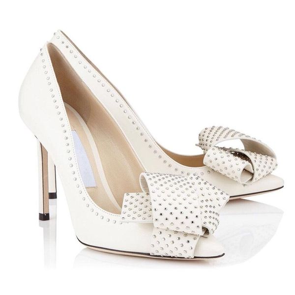 

brand fashion genuine leather pointed toe woman heels thin dress shoes rivet stiletto, Black
