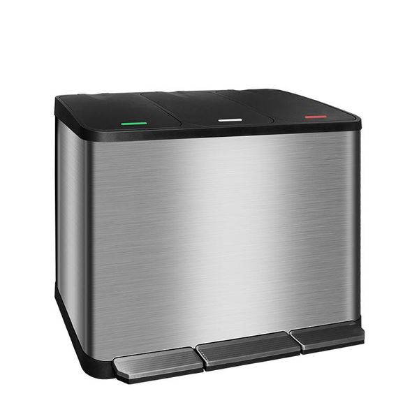 

waste bins classification double trash can stainless steel luxury foot bin living room cubo basura kitchen accessories di50ljt
