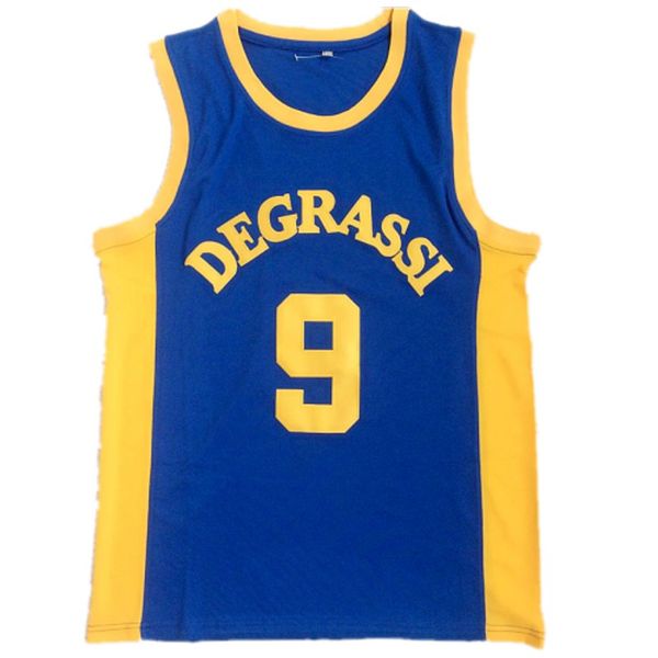 

#9 jimmy brooks jersey degrassi community men stitched moive basketball jerseys size s, Black