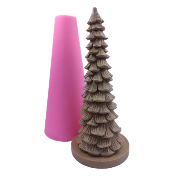 

craft tools 2021 est big 3d christmas tree candle mold tall pine cone molds wax resin decoration silicone mould
