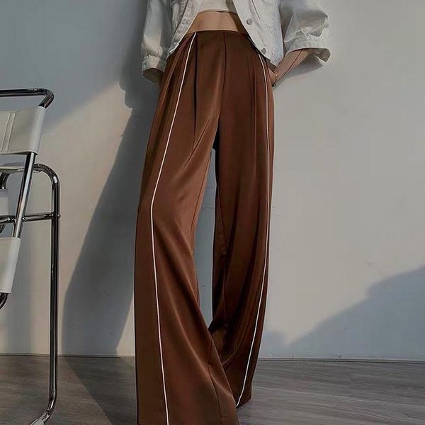 

women's pants & capris harajuku wide leg trousers high waist summer women fashion casual female urban streetwear, Black;white