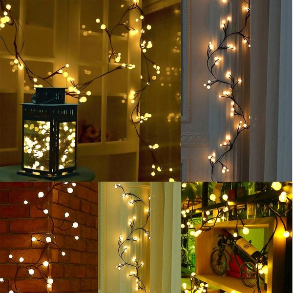 

party decoration 2021 led wire string lights romantic wedding fairy light battery operated year christmas decor
