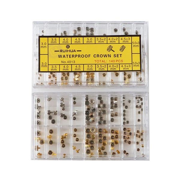 

repair tools & kits tool assorted easy install watchmaker spare lightweight portable accessories flat dome watch crown with box replacement