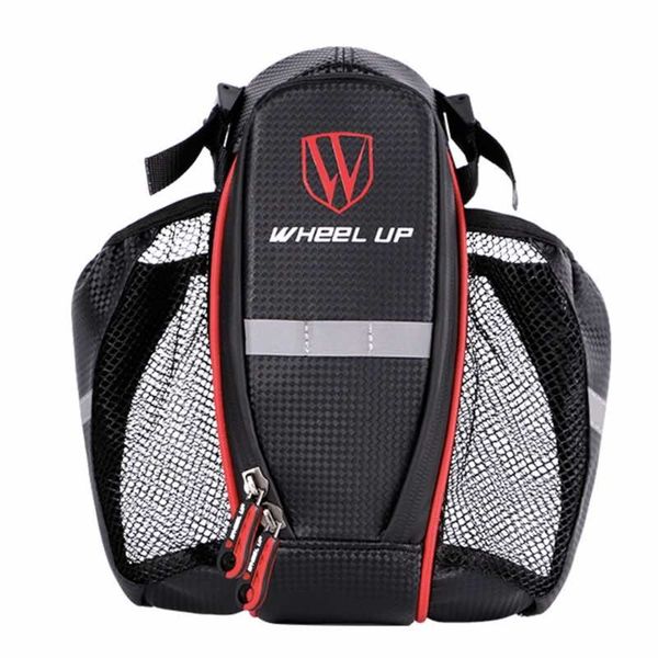 

Bicycle Saddle Bag Bike Seat Pack Riding Bottle Holder Repair Tool Storage Container CB02, Red