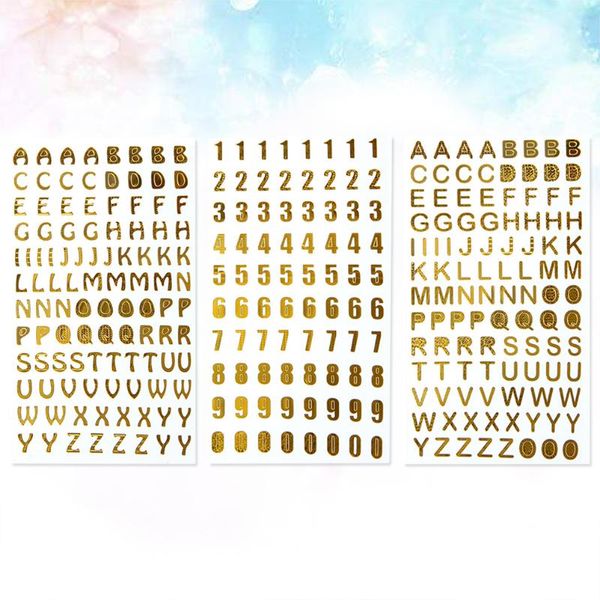 

gift wrap 3 sheets stickers stamping english letters numbers notebook decorative adhesive decals for scrapbook crafting lapcellpho