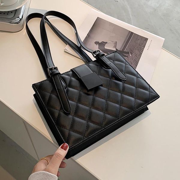 

evening bags lingge small pu leather shoulder for women 2021 winter luxury black handbags trending lux fashion hand bag