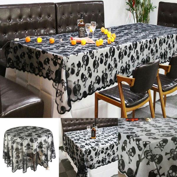 

table cloth halloween tablecloth round square lace covers for scary movie night