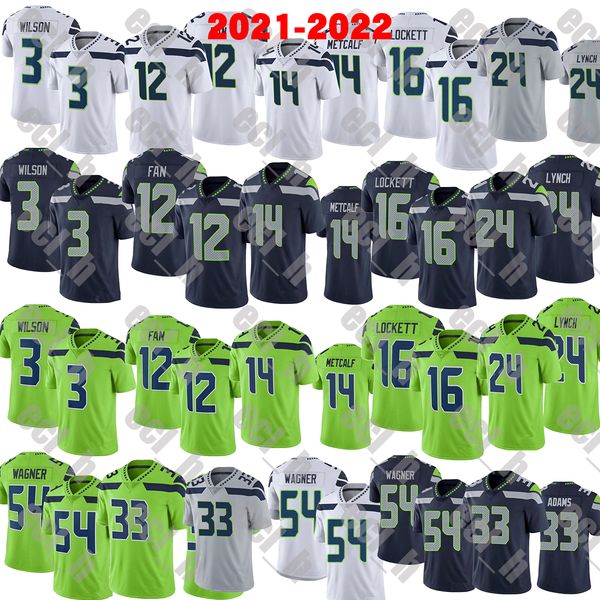 

2021-2022 stitched football jerseys 3 russell wilsonn 12 fan 14 dk metcalf 16 tyler lockett 24 marshawn lynch 33 jamal adams 54 bobby wagner, Black;red