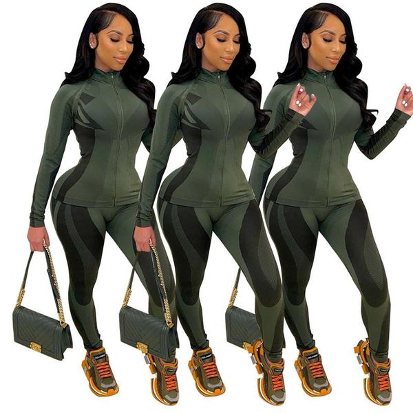 

women's two piece pants all black o neck long sleeve bro and tight club party lady fashion tracksuits high street outfits, White
