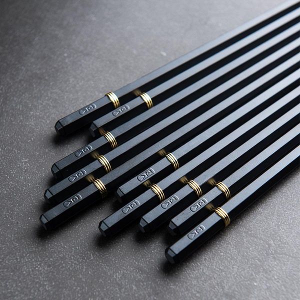 

chopsticks japanese metal set paire ramen noodles gadgets sushis party kitchen palillos chinos tableware df50kz