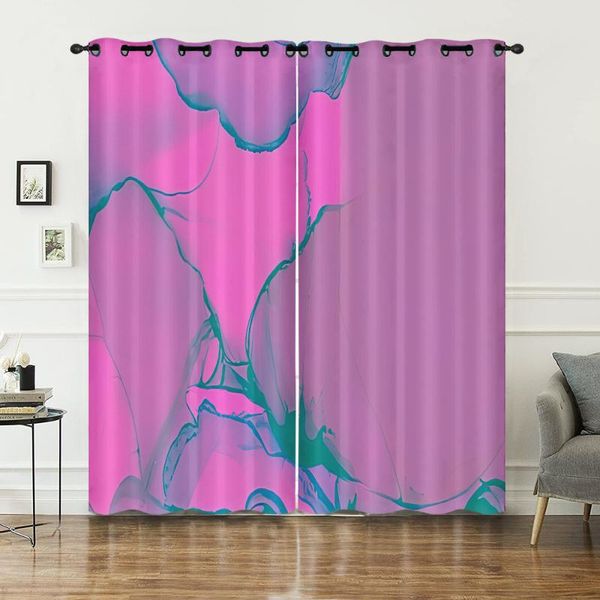 

curtain & drapes customized high density block light polyester durable living room bedroom colorful abstract line design curtains