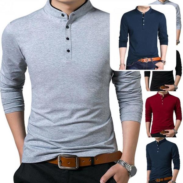 

men's casual shirts spring handsome leisure stand collar wear resistant autumn shirt men for home, White;black