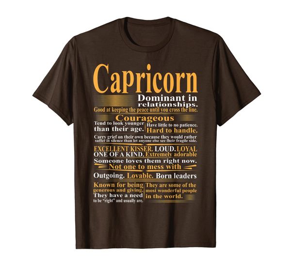 

capricorn zodiac dominant in relationship tshirt, White;black