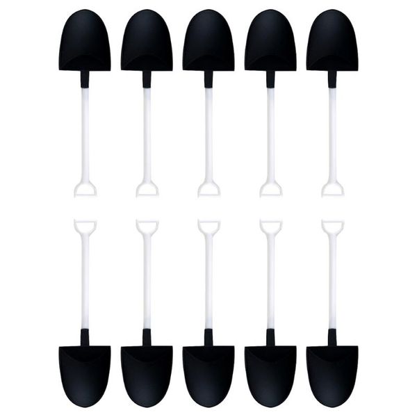 

spoons 100pcs disposable ice cream shovel shaped dessert