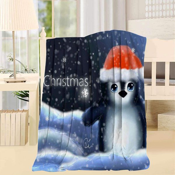 

Merry Christmas Blanket Warm Breathable Skin-Friendly and Warm Blankets Unisex