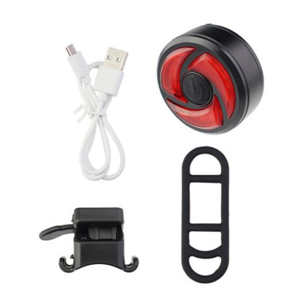 

bicycle light usb charging led flash tail rear warning safety smart mountain bike seatpost lights