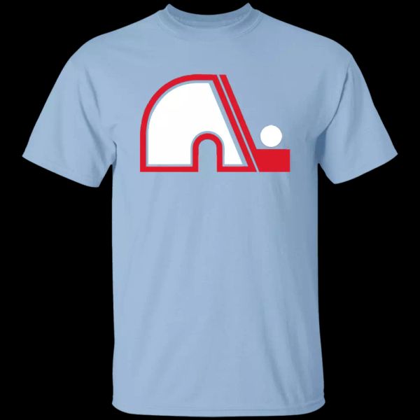 

quebec nordiques, retro, hockey, jersey, logo, ihl, 1970's, g500 5.3 oz. t-shirt, White;black