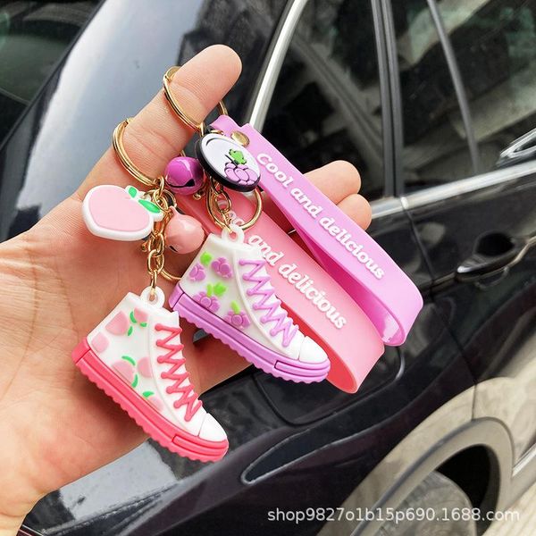 

keychains mould fruit shoe keychain, couple bag pendant, small gift key chain, car decoration keychain pendant wholesale, Silver