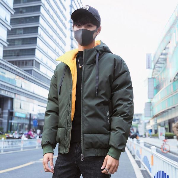 

men's jackets winter mens designer jacket fashion pure color luxury coat thicken warm khzq, Black;brown