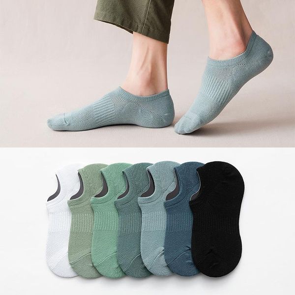

men's socks summer short for men,casual breathable cotton, Black