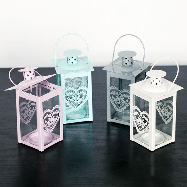 

candle holders wrought iron candlestick hanging metal glass holder european hollow candlebra ornaments tea light home decore