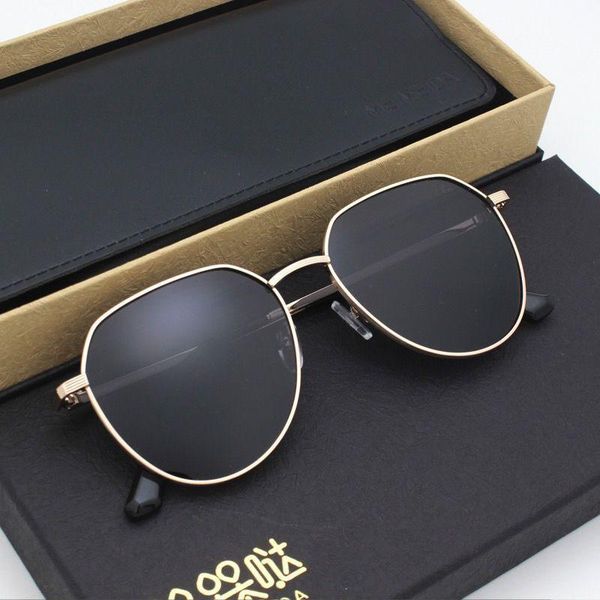 

sunglasses yj6214 2021 square half-pack ladies men's brand summer glasses imported polarized lenses stainless steel alloy frames, White;black