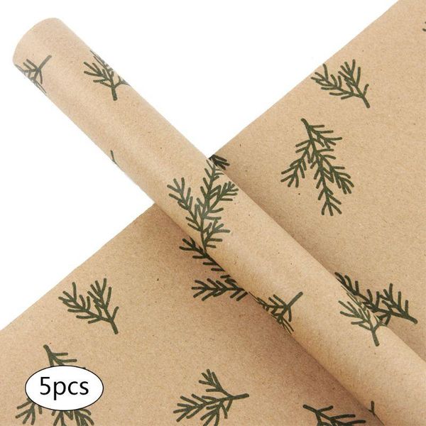 

gift wrap 5 sheets 70x50cm wrapping kraft paper present diy packing wraps for xmas party dropship
