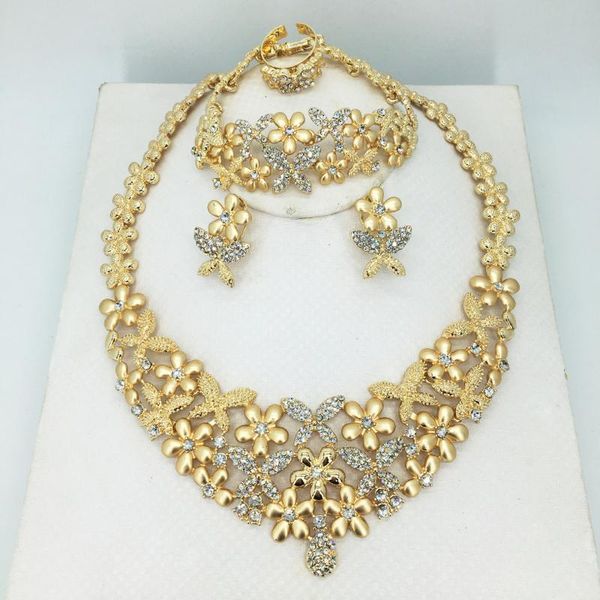 

earrings & necklace jewelry explosion models alloy set bracelets ring manufacturers supply four-piece, Silver
