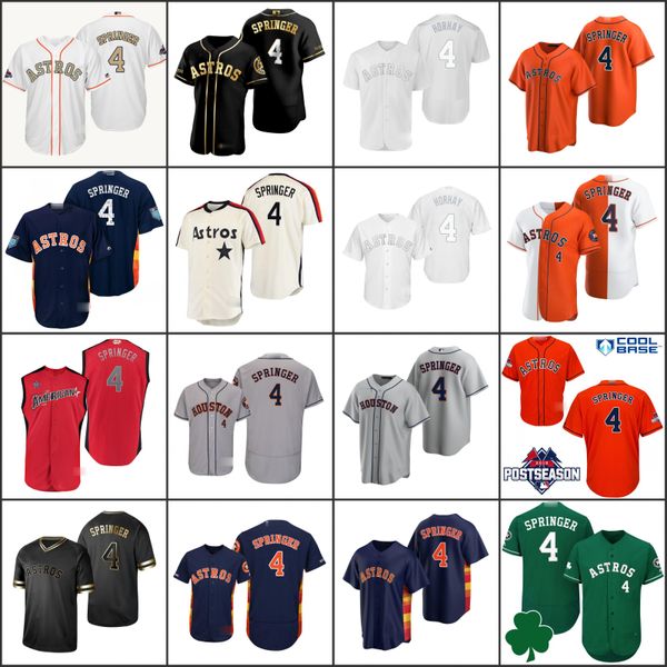 

houston astros men 4 george springer women youthjerseys, Black;red