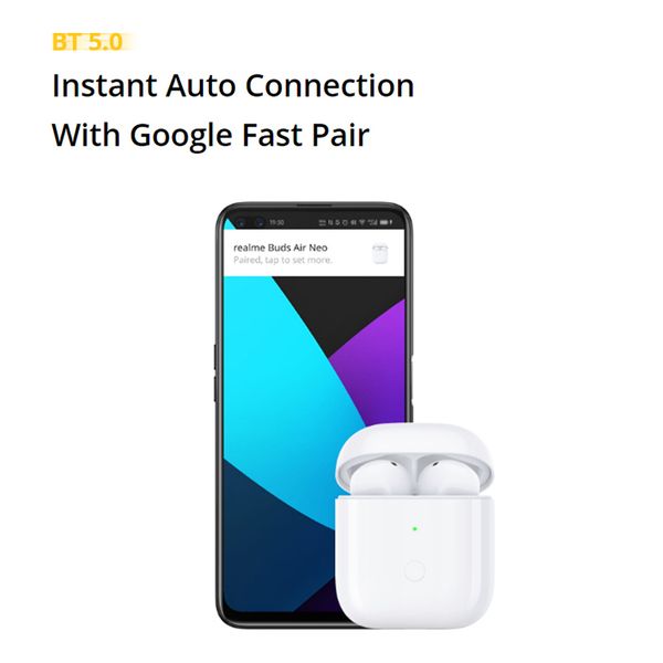 

realme buds air neo tws bluetooth 5.0 ture wireless earbuds touch control sport earphones bass boost driver r1 chip headset