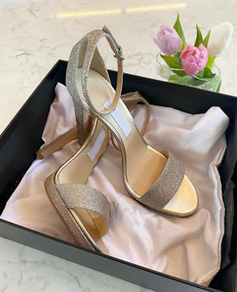 

summer luxurious brand misty sandals shoes glitter leather wedding bridal women gladiator sandalias exquisite evening pumps with box.eu35-43, Black