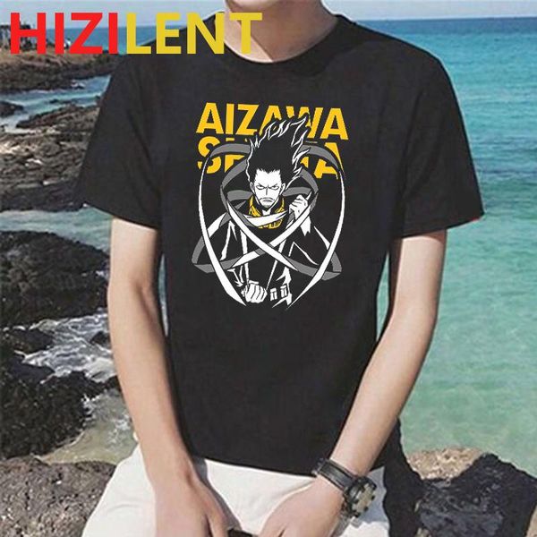 

men's t-shirts my hero academia japanese anime streetwear manga printed graphic t shirts cool fashion casual couple clothes men, White;black