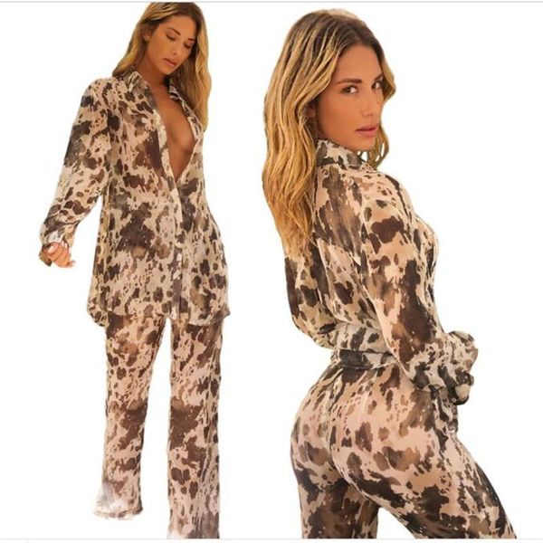 

women's tracksuits spring autumn fashion sweatsuits women lapel camouflage long sleeve shirts + pants 2 piece casual suits s-2x, Gray