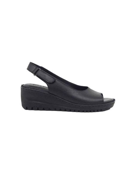 

sandals genuine leather women 's m033, Black
