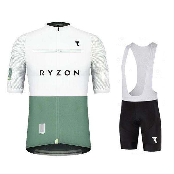 

racing sets 2021 ryzon men cycling jersey summer short sleeve clothing riding sports breathable bib shorts bike clothes wear, Black;blue
