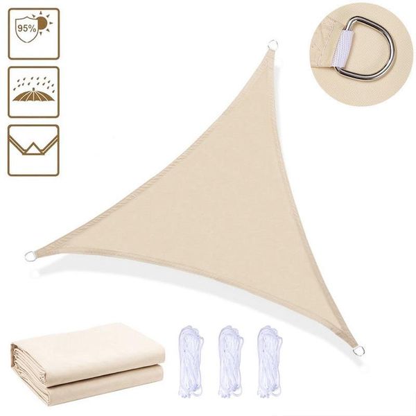 

outdoor awning waterproof sun shelter trilateral shade protection canopy garden patio pool sail camping