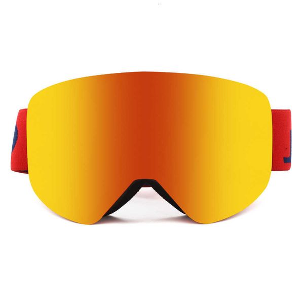 

ski goggl anti fog large cylindrical framels ski goggl men's and women's mountaineering snow goggl, White;black