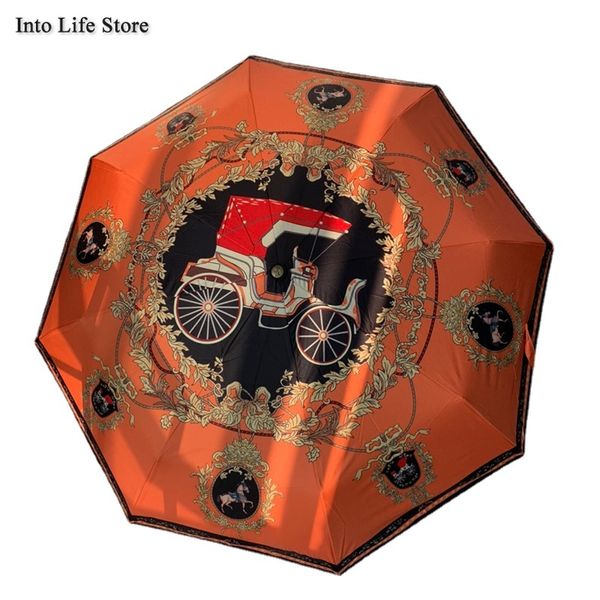 

Automatic Folding Beach Umbrella Rain Women Parasol UV Ladies Umbrellas Clear Sun Windproof Gift Ideas UPF50