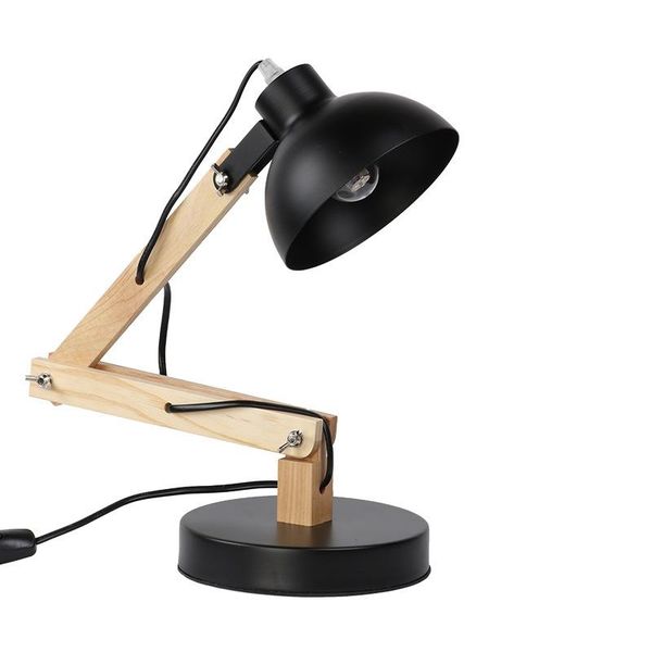 

table lamps northern europe solid wood adjustable joint lamp circle iron desk light for study bedroom indoor lighting decor
