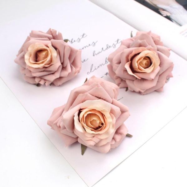 

decorative flowers & wreaths ornamental 10pcs table centerpieces artificial rose head wide application fake flower fantastic for office