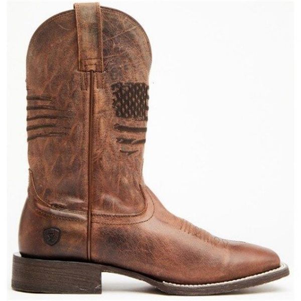 

dress shoes botas masculinas de couro artificial e com cabeÃ§a quadrada, novo, tendÃªncia da moda, cor sÃ³lida, bordado, personalidade, ocident, Black
