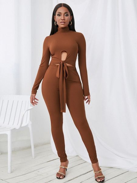 

sxy cut out knot front high low hem tee & leggings a3sl#, White